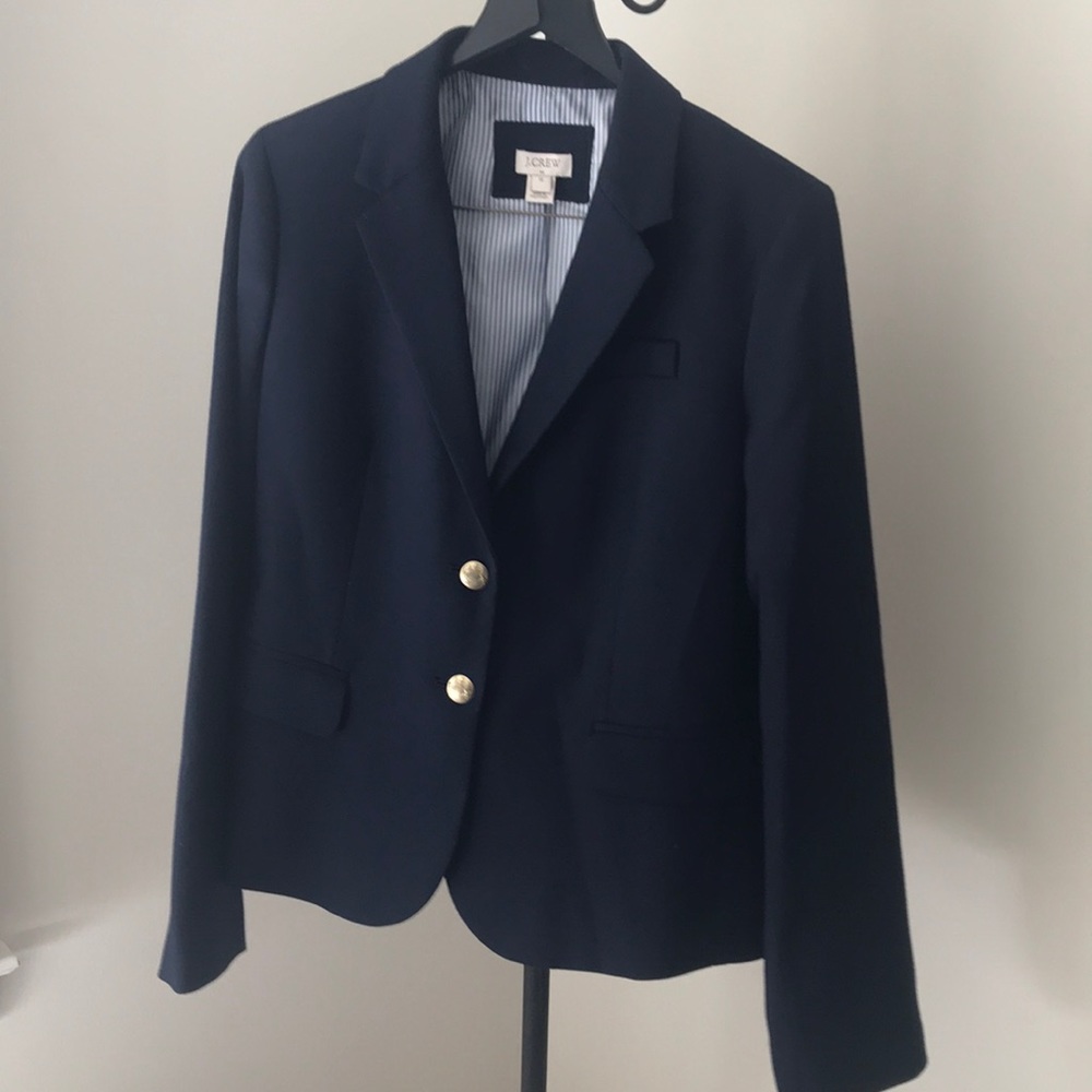 J. Crew navy schoolboy blazer